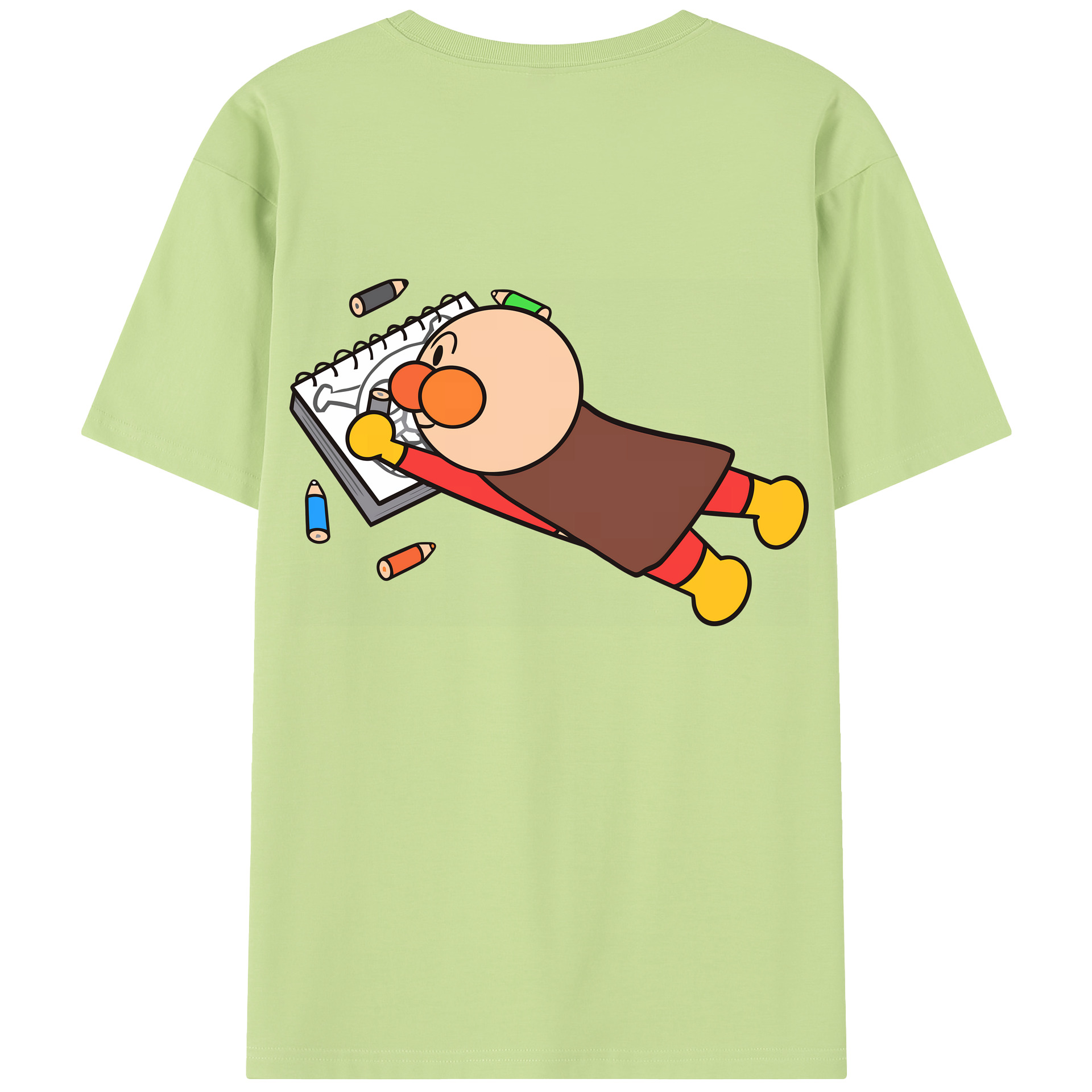 （画像用） アンパンマン Anpanman 綿100％半袖Tシャツ（背面プリント）